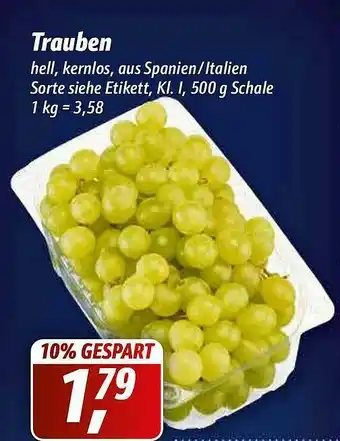 Simmel Trauben Angebot