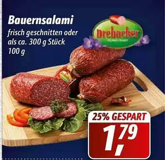 Simmel Bauernsalami Drebacher Angebot