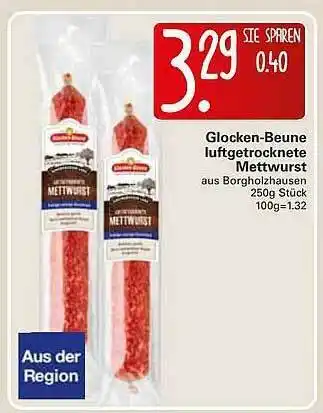 WEZ Glocken-beune Lufttrocknete Mettwurst Angebot