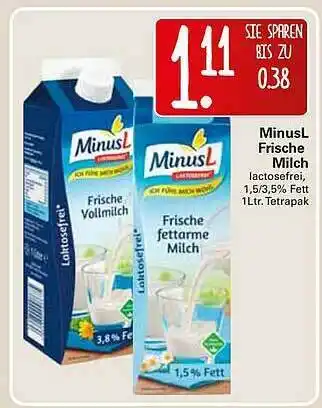 WEZ Minus L Frische Milch Angebot