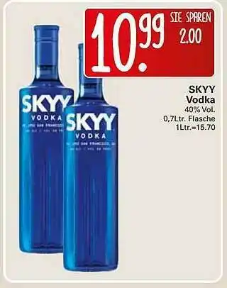 WEZ Skyy Vodka Angebot