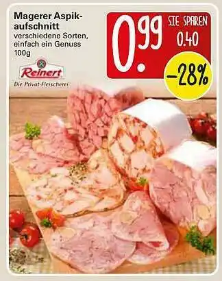 WEZ Reinert Magerer Aspik Aufschnitt Angebot