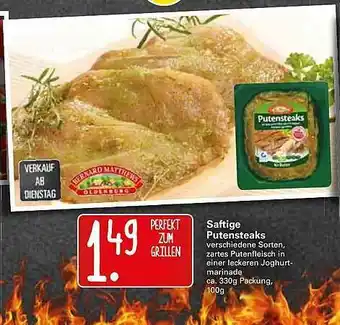 WEZ Saftige Putensteaks Angebot