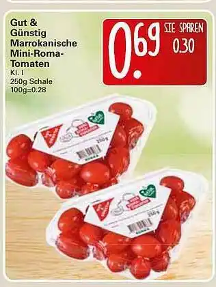 WEZ Gut & Günstig Marrokanische Mini Romatomaten Angebot