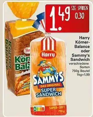 WEZ Harry Körrner Balance Oder Sammy's Sandwich Angebot