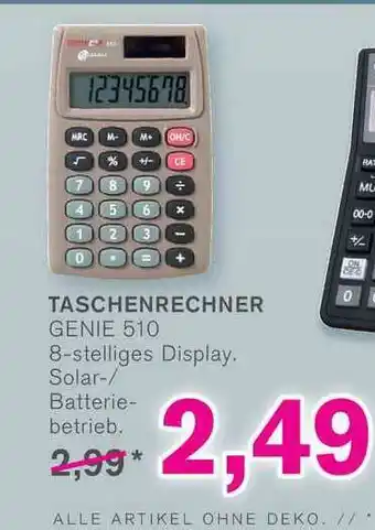 KODi Taschenrechner Genie 510 Angebot