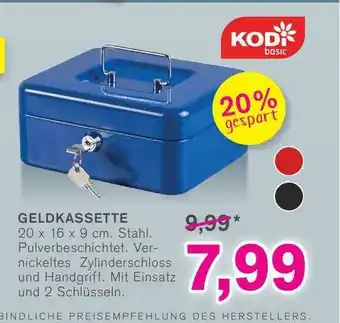 KODi Geldkassette Angebot