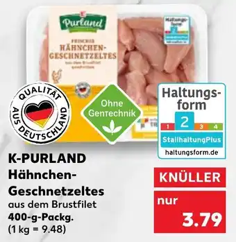 Kaufland K-Purland Hähnchen Geschnetzeltes 400 g Packg. Angebot