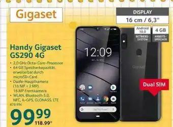 Selgros Gigaset Handy Gs290 4g Angebot