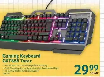 Selgros Gaming Keyboard Gxt856 Torac Angebot