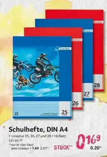 Selgros Schulhefte, Din A4 Angebot