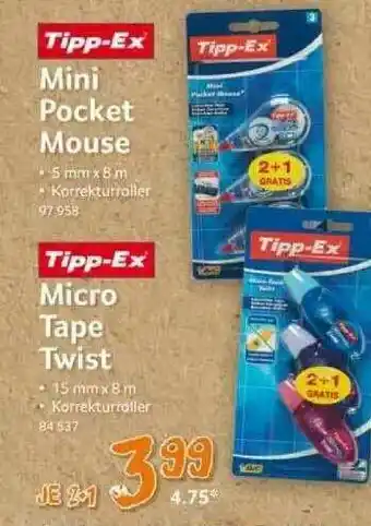 Selgros Tipp-ex Mini Pocket Mouse Oder Micro Tape Twist Angebot