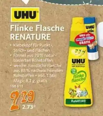 Selgros Uhu Flinke Flasche Renature Angebot