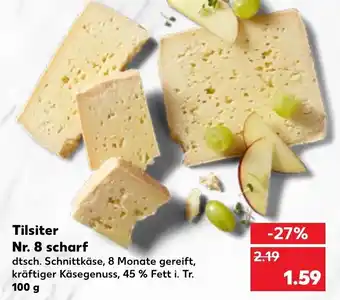 Kaufland Tilsiter Nr. 8 scharf 100 g Angebot