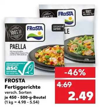 Kaufland Frosta Fertiggerichte 450-500 g Beutel Angebot