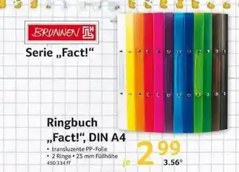 Selgros Brunnen Serie „fact” Ringbuch Din A4 Angebot