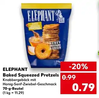 Kaufland Elephant Baked Squeezed Pretzels 70 g Beutel Angebot