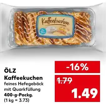 Kaufland Ölz Kaffeekuchen 400 g Packg. Angebot