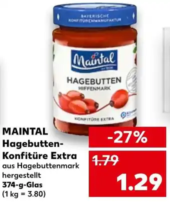 Kaufland Maintal Hagebutten Konfitüre Extra 374 g Glas Angebot