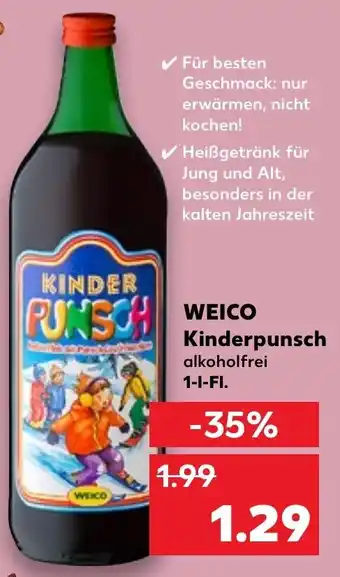 Kaufland Weico Kinderpunsch 1 L-Fl. Angebot