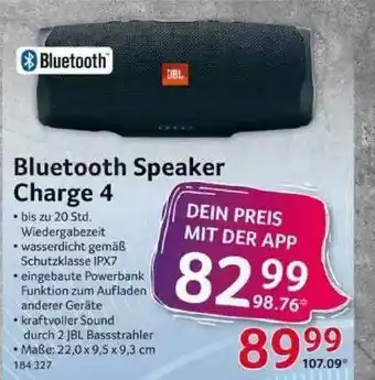 Selgros Bluetooth Speaker Charge 4 Jbl Angebot