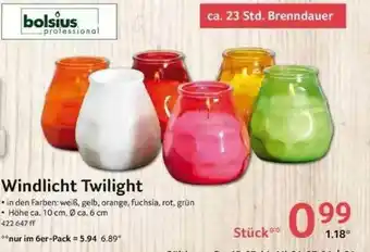 Selgros Bolsius Windlicht Twilight Angebot