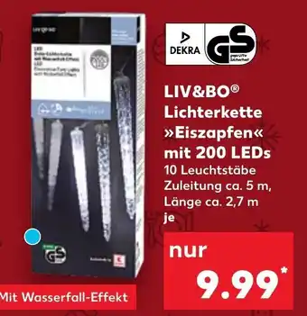 Kaufland Liv&Bo Lichterkette ,,Eiszapfen" mit 200 LEDs Angebot