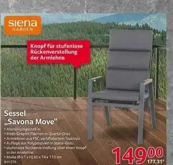 Selgros Sessel „savona Move” Angebot