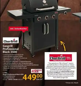 Selgros Char-broil Gasgrill Professional Black 3500 Angebot