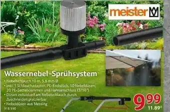 Selgros Meister Wassernebel-sprühsystem Angebot