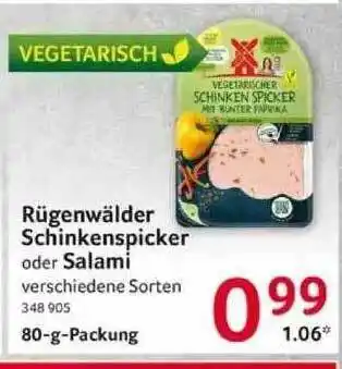 Selgros Rügenwälder Schinkenspicker Oder Salami Angebot