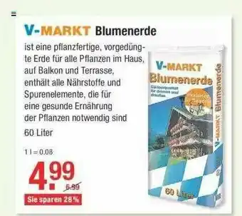 V Baumarkt V-markt Blumenerde Angebot