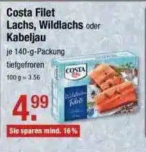 V Markt Costa Filet Lachs, Wildlachs Oder Kabeljau Angebot