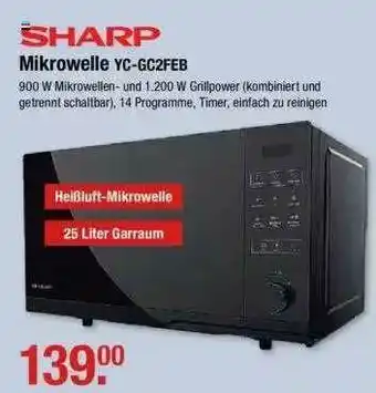 V Markt Sharp Mikrowelle Yc-gc2feb Angebot