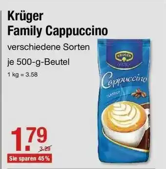 V Markt Krüger Family Cappuccino Angebot