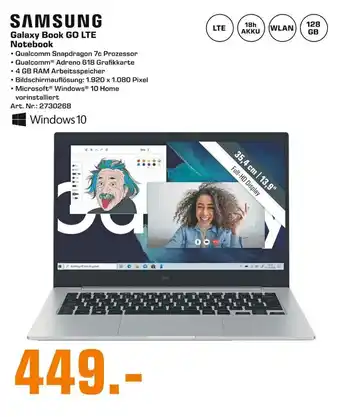 Saturn Samsung Galaxy Book Go Lite Notebook Angebot