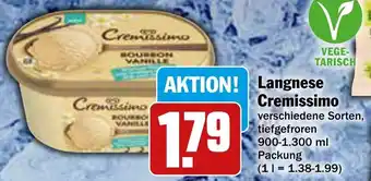 AEZ Langnese Cremissimo 900/1300 ml Packung Angebot