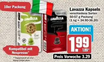 AEZ Lavazza Kapseln 50-57 g Packung Angebot