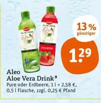 tegut Aleo Aloe Vera Drink 0,5L Angebot