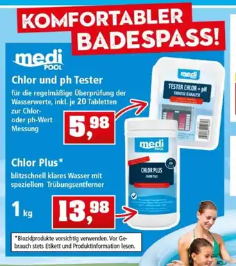 Thomas Philipps Medi Pool Chlor und ph Tester oder Chlor Plus Angebot