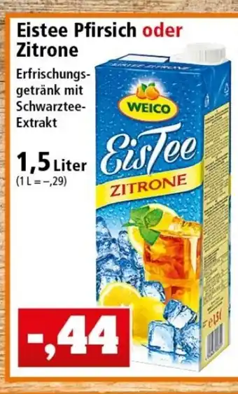 Thomas Philipps Eistee Pfirsich oder Zitrone 1,5L Angebot