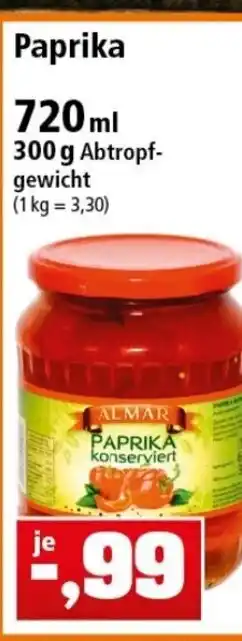 Thomas Philipps Paprika 720ml Angebot