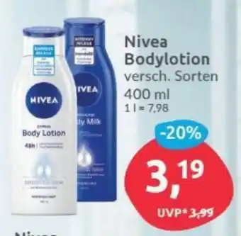 Budni Nivea Bodylotion 400ml Angebot