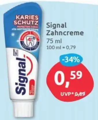 Budni Signal Zahncreme 75ml Tube Angebot