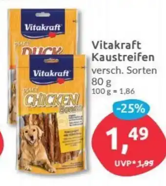 Budni Vitakraft Kaustreifen 80g Angebot