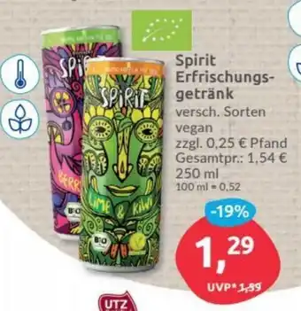 Budni Spirit Erfrischungsgetränk 250ml Angebot