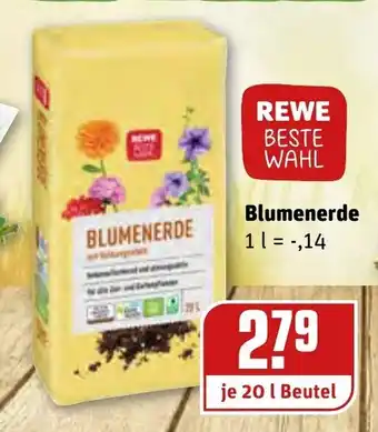 REWE Blumenerde 20L Angebot