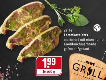 REWE Zarte Lammkoteletts 100g Angebot