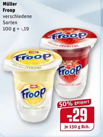 REWE Müller Froop 150g Becher Angebot