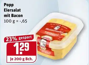 REWE Popp Eiersalat mit Bacon 200g Angebot